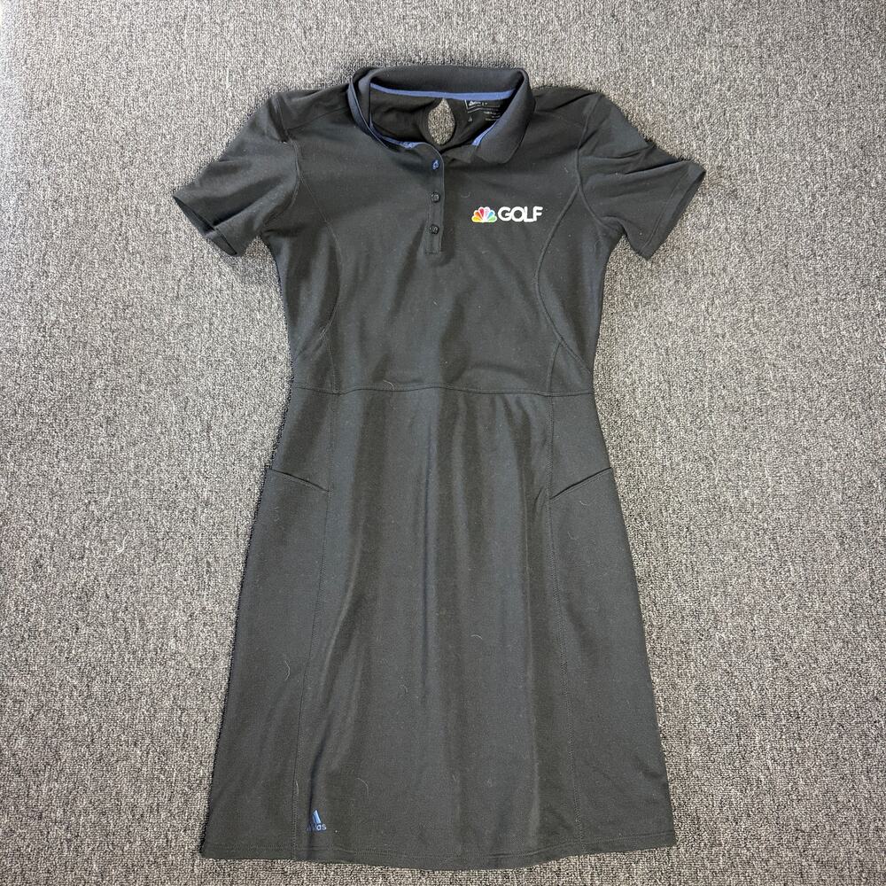 Vintage Y2k Adidas Team Issue Golf Channel Black Breathable Golf Dress Women's 4